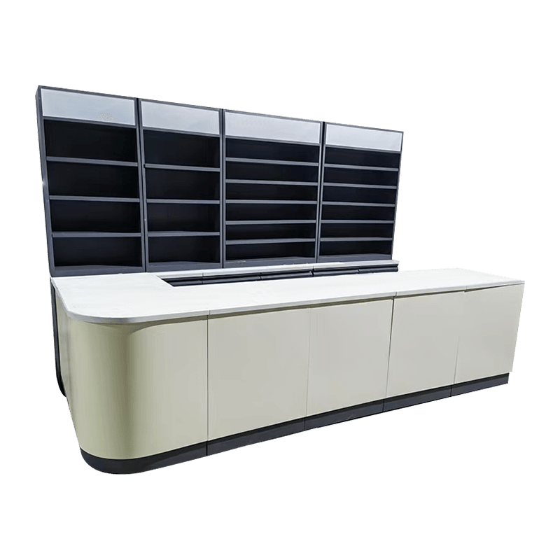 大容量収納コンビニエンスストアレジカウンター