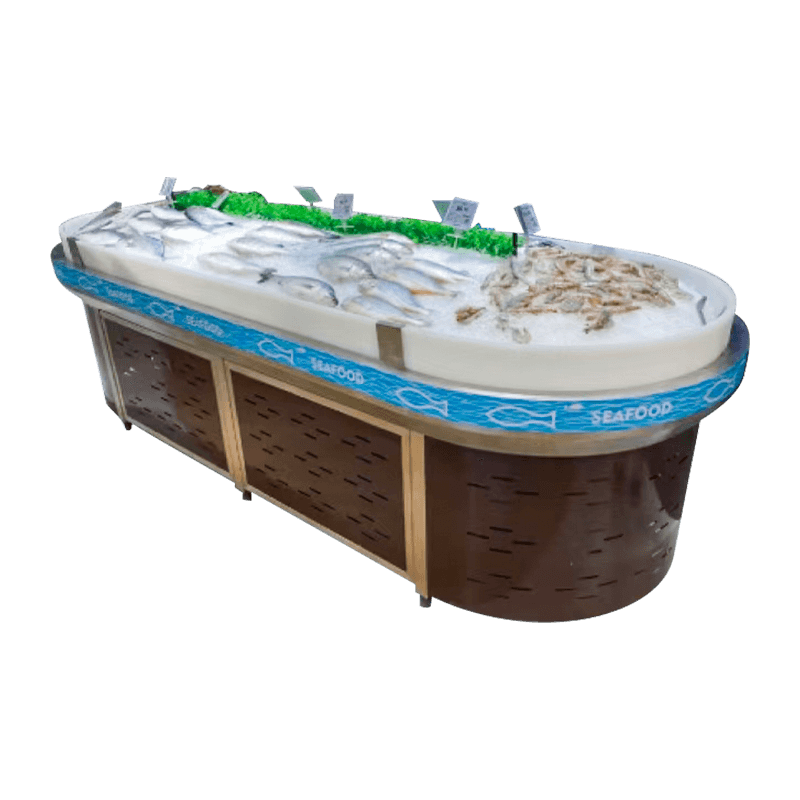 インテリジェント湿度管理された生鮮陳列スタンド