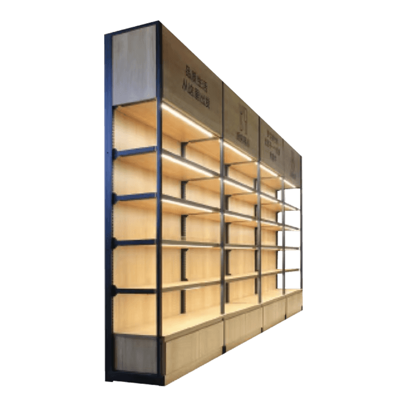 モダンなミニマリストの効率的なディスプレイラック